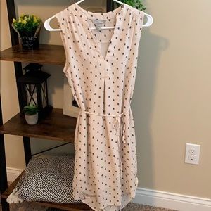 Light pink patterned tank top dress